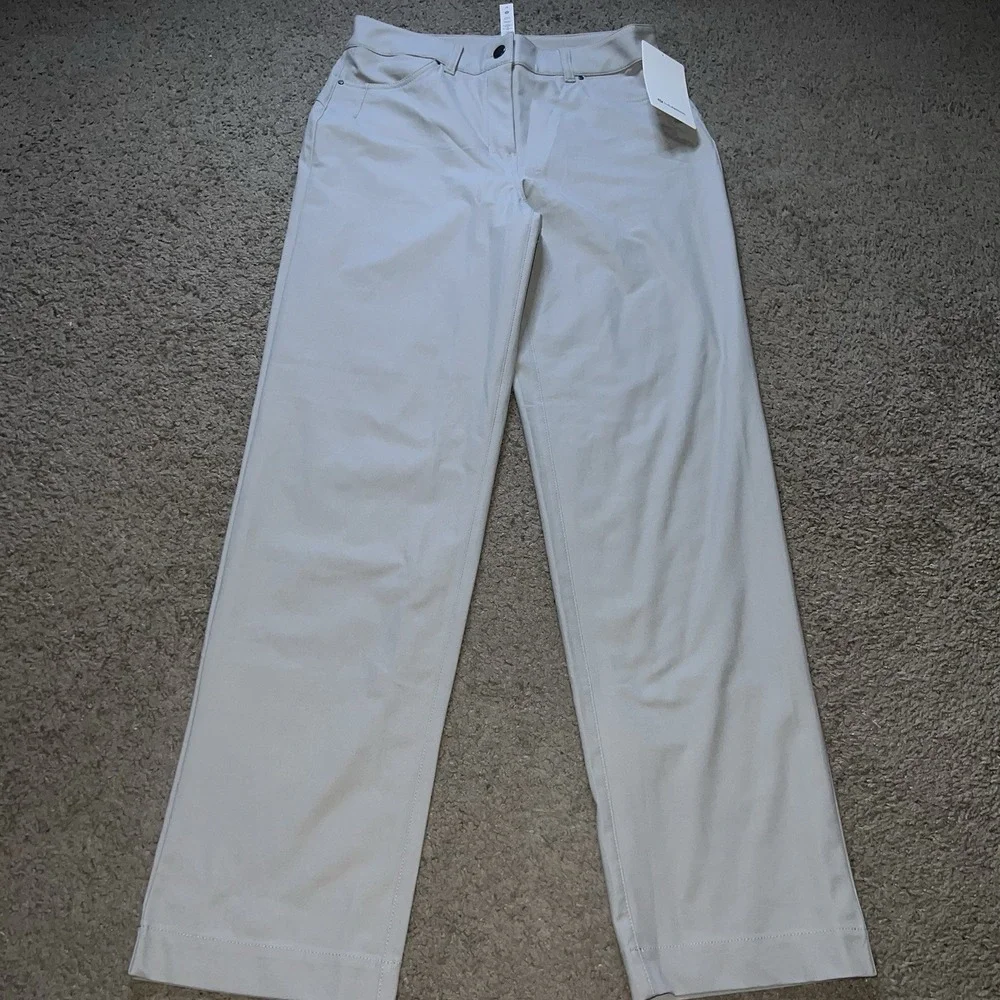 NWT Lululemon City Sleek Straight -Fit HR Pants Gray Size 28x30